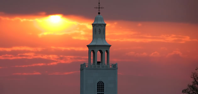 Remnant Fellowship Church sunrise on the steeple