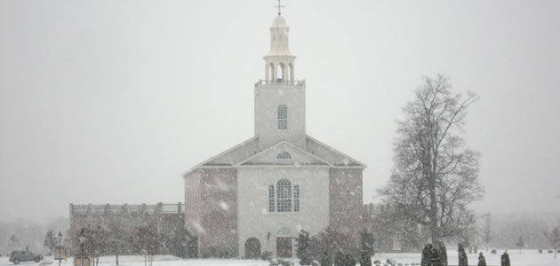Church Snow Banner